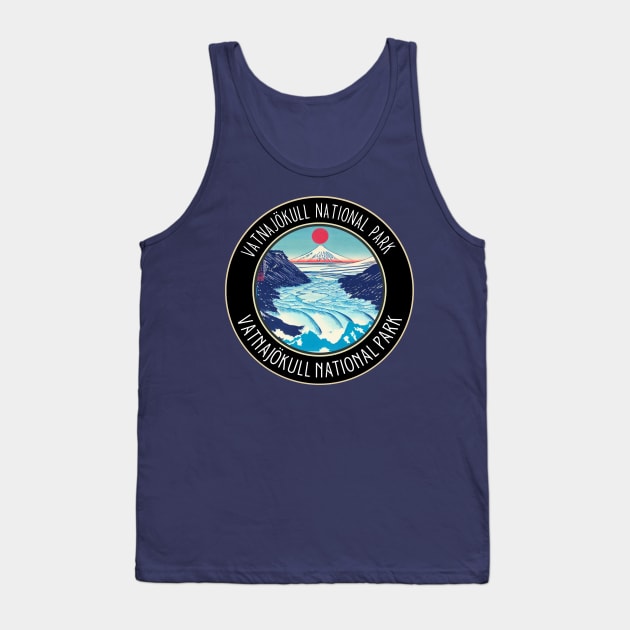 Vatnajökull National Park in Japanese Vibes Tank Top by Mochabonk